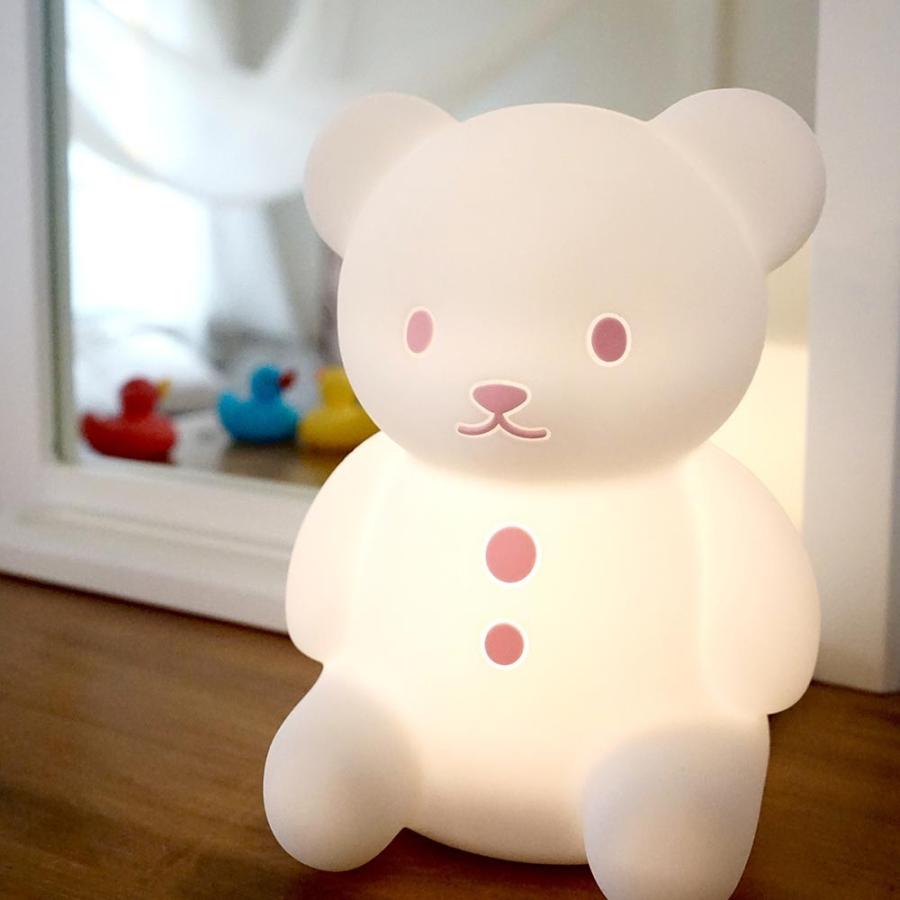 くまのおやすみライト ピンク デスクライト 間接照明 寝室 かわいい おしゃれ くま ランプ Ledライト Hti Ex 3014 雑貨屋フリー 通販 Yahoo ショッピング