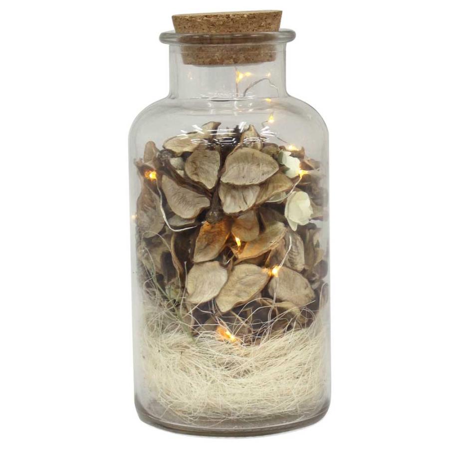 ボトルド ボタニカル ライト ｌ ナチュラル ドライフラワー 瓶 インテリアライト ランプ 電池式 アンティーク Key De 雑貨屋フリー 通販 Yahoo ショッピング