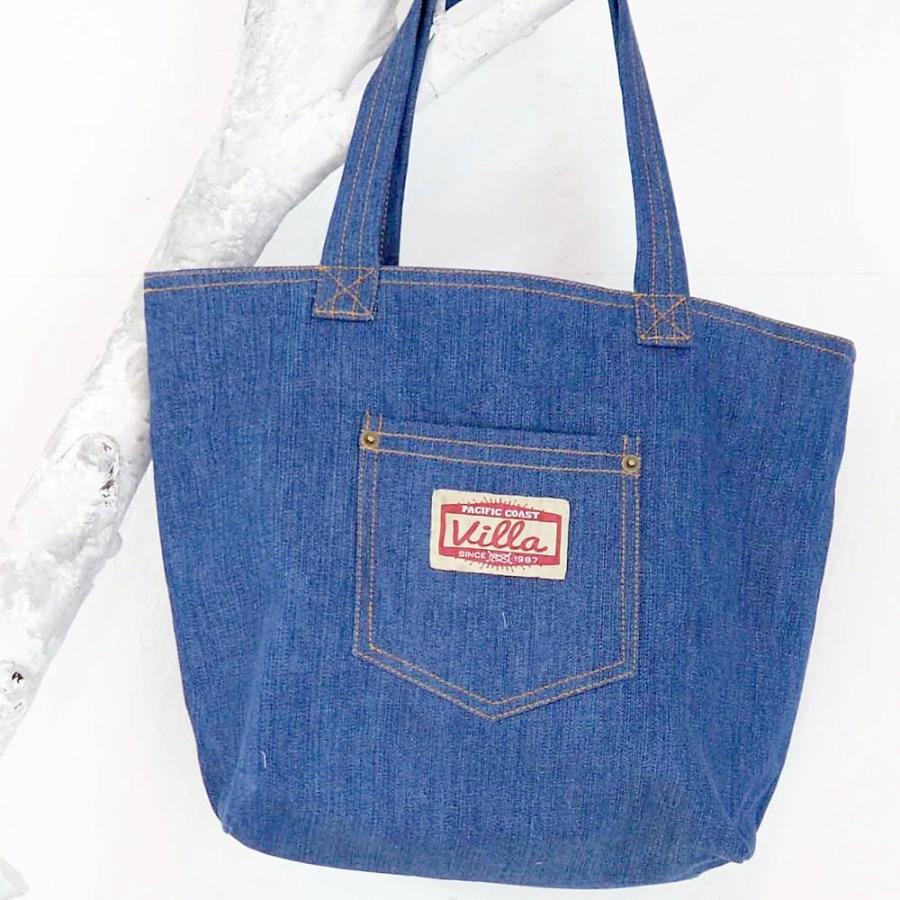 P C Villa デニム ラージトート ネイビー トートバッグ レディース メンズ 大きめ かわいい おしゃれ トートバック デニム Key Pcdelt 雑貨屋フリー 通販 Yahoo ショッピング