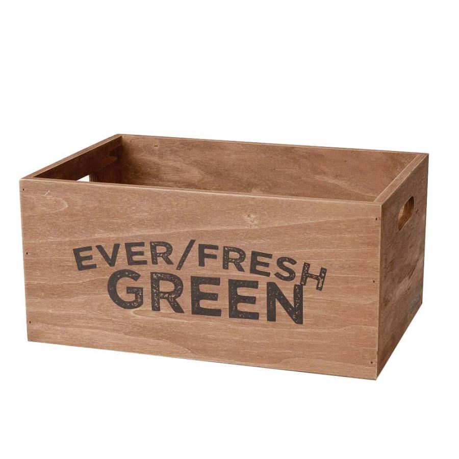 ウッドハーベストボックス スタッカブル エバーフレッシュ L 木箱