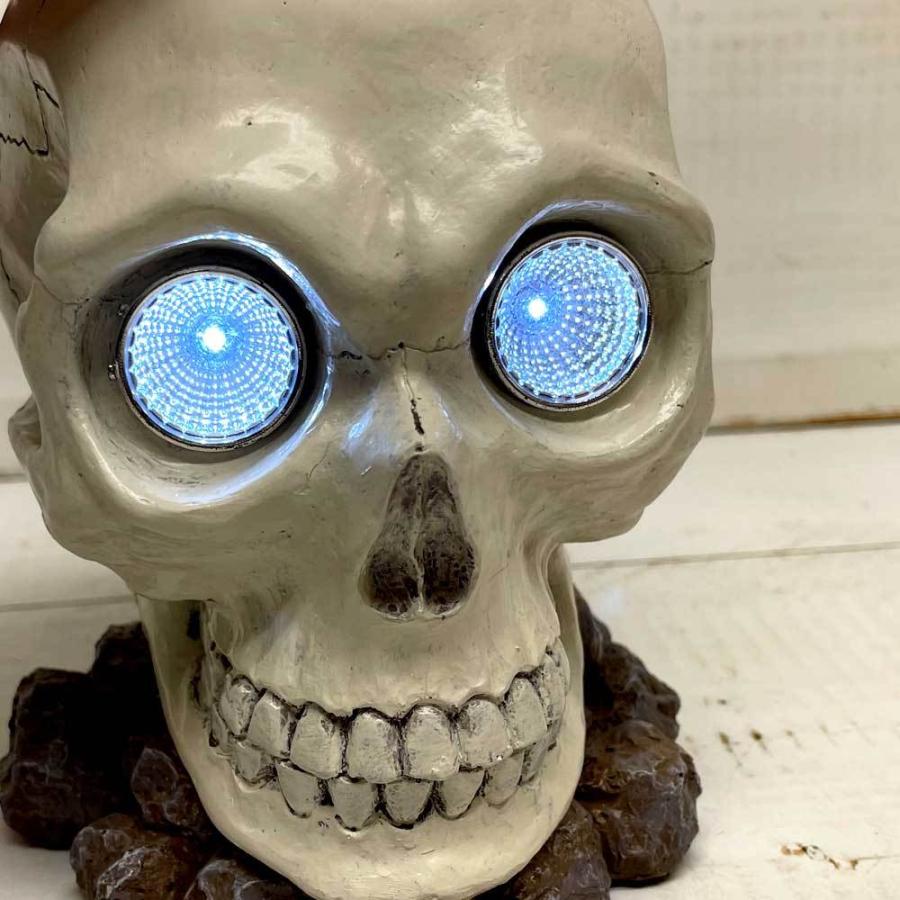 ソーラーライト スカル スカル ドクロ ソーラーライト 屋外 室内 ガーデンソーラーライト Nt Rh 629 雑貨屋フリー 通販 Yahoo ショッピング