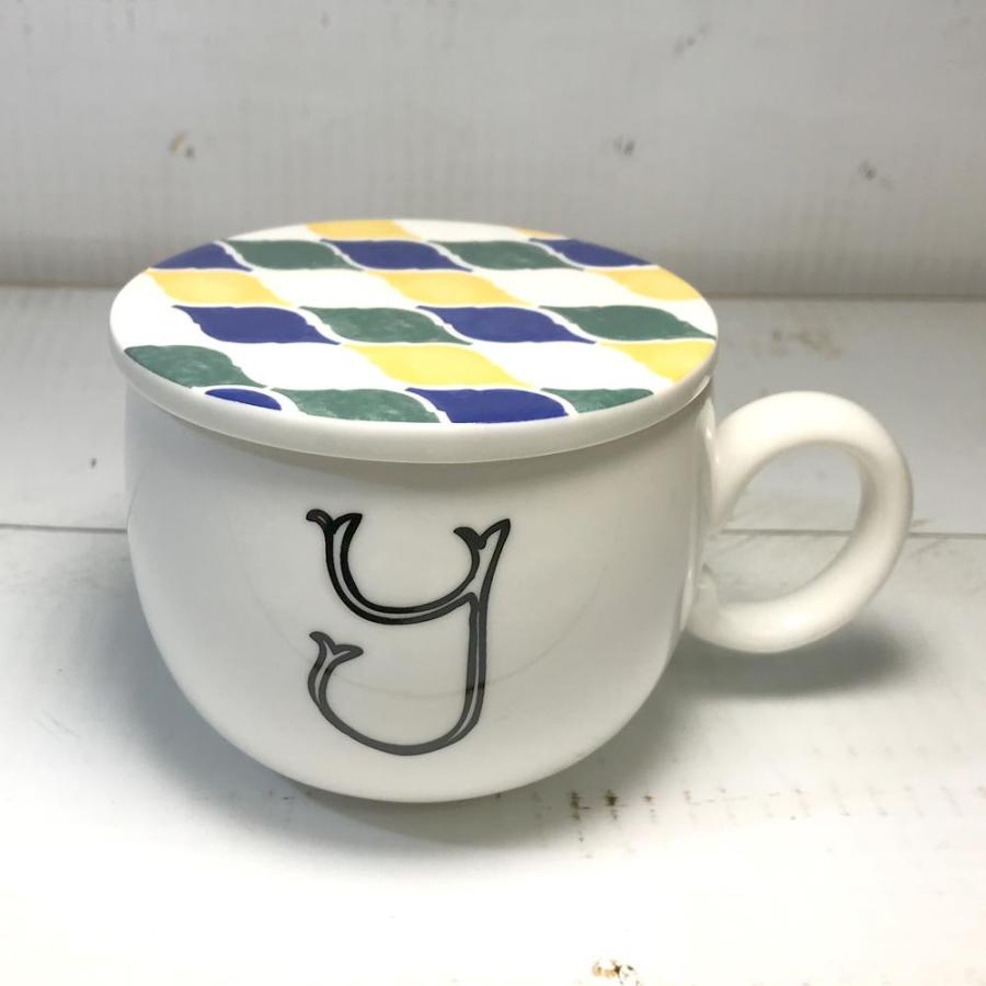 タイル風コースター付きマグ Y マグカップ おしゃれ かわいい イニシャル Y 保温 フタ付き コースター Sa San2935 6 雑貨屋フリー 通販 Yahoo ショッピング