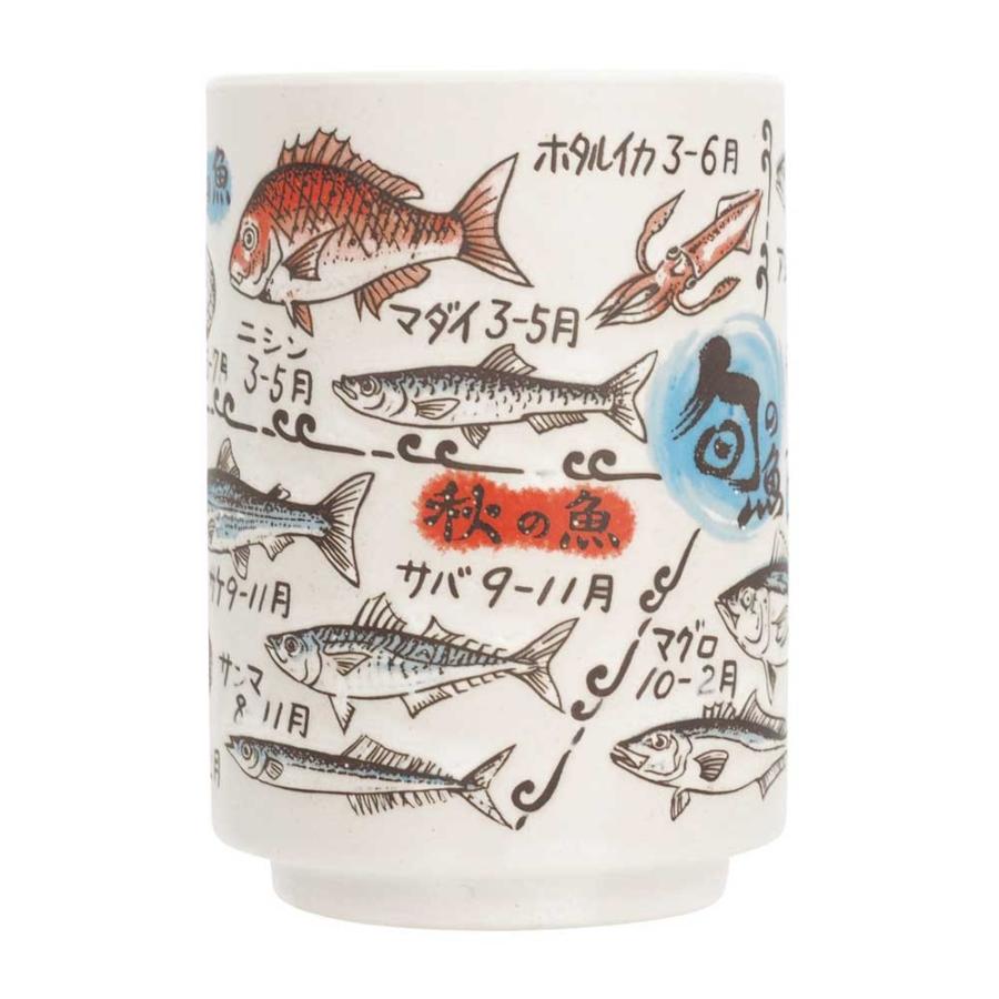 図鑑湯のみ 寿司季節魚 おもしろ雑貨 おもしろグッズ 湯のみ 湯呑み 面白い プレゼント Sa San3245 2 雑貨屋フリー 通販 Yahoo ショッピング