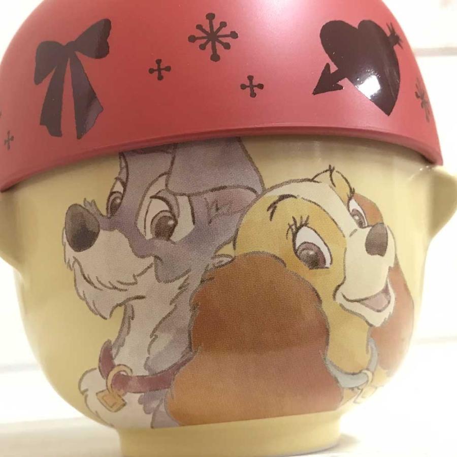 汁椀茶碗セット ミニ(クレヨンタッチ)わんわん物語 ディズニー 茶碗 子供 子ども 茶碗 汁椀 セット ご飯茶碗 子供用|zakkayafree|03