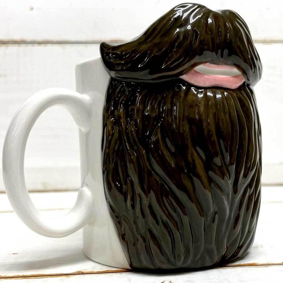 顔面変身マグ ヒゲ マグカップ おもしろ ワイルド 男性 ヒゲ コーヒーカップ ティーカップ 陶器 Sa San3538 1 雑貨屋フリー 通販 Yahoo ショッピング