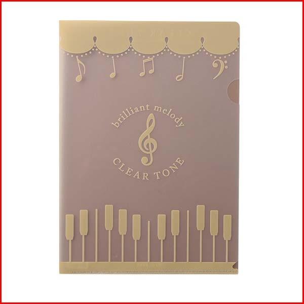 クリアファイル A4 ファイル かわいい 音符 おしゃれ ミュージック