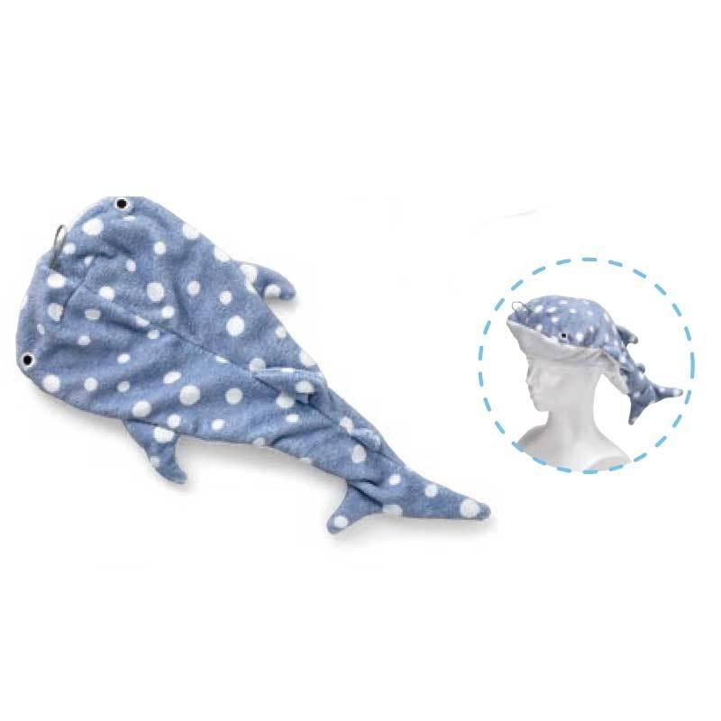 ヘアタオル ジンベイザメ おもしろ雑貨 タオル 吸水 髪 頭に巻くタオル 巻きタオル Set Sf 5852 雑貨屋フリー 通販 Yahoo ショッピング