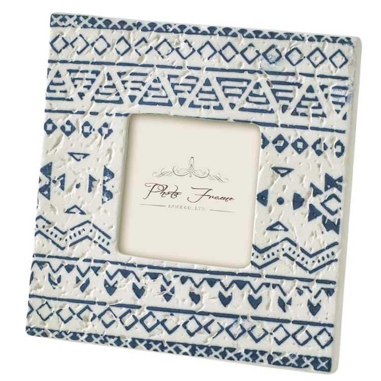 2 セラミックフォトフレーム ネイティブ ミニサイズ フレーム 正方形 フォトフレーム 写真立て ミニ アンティーク Sp Chgh1051 雑貨屋 フリー 通販 Yahoo ショッピング