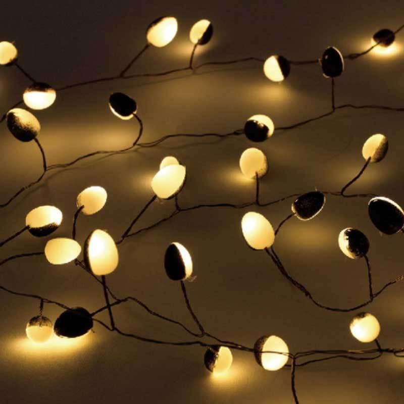 Bohne Ledガーランド ブラック 60球 イルミネーション Led 室内 イルミネーションライト Usb 部屋 Sp Nhxk3910bk 雑貨屋フリー 通販 Yahoo ショッピング