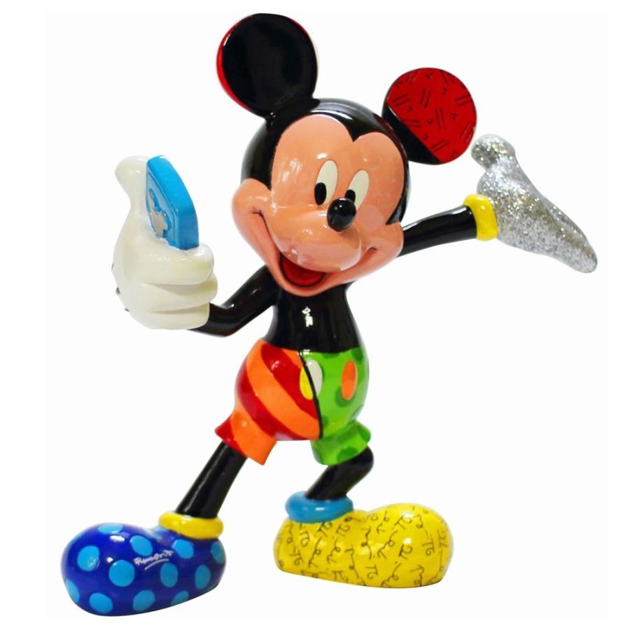 送料無料 Disney Britto Selfie Mickey ミッキーマウス ディズニー フィギュア 置物 人形 フィギア オブジェ Readyfruit Es