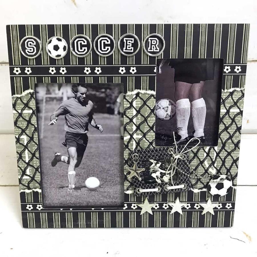 フォトフレーム サッカー おもしろ 写真立て メッセージ プレゼント フォトフレーム 2枚 Toy 雑貨屋フリー 通販 Yahoo ショッピング