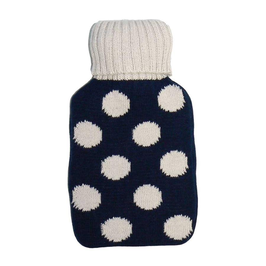 ホットウォーターボトル ドット2 ｓ ネイビー 湯たんぽ カバー かわいい おしゃれ 湯たんぽカバー あったかグッズ 足 温める グッズ 防寒 冷え性 対策 Wb s Nv 雑貨屋フリー 通販 Yahoo ショッピング