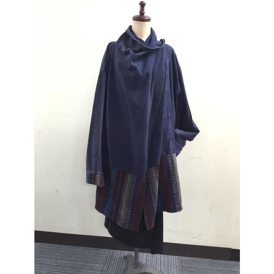 ポンチョ風エスニックコート 紺 ネイビー ストーンウォッシュ ゲレ生地 アジアンファッション メンズ 秋春アウター エスニックファッション 大人 エスニック T18 4 161c エスニックzakkaya孵ヤフー店 通販 Yahoo ショッピング