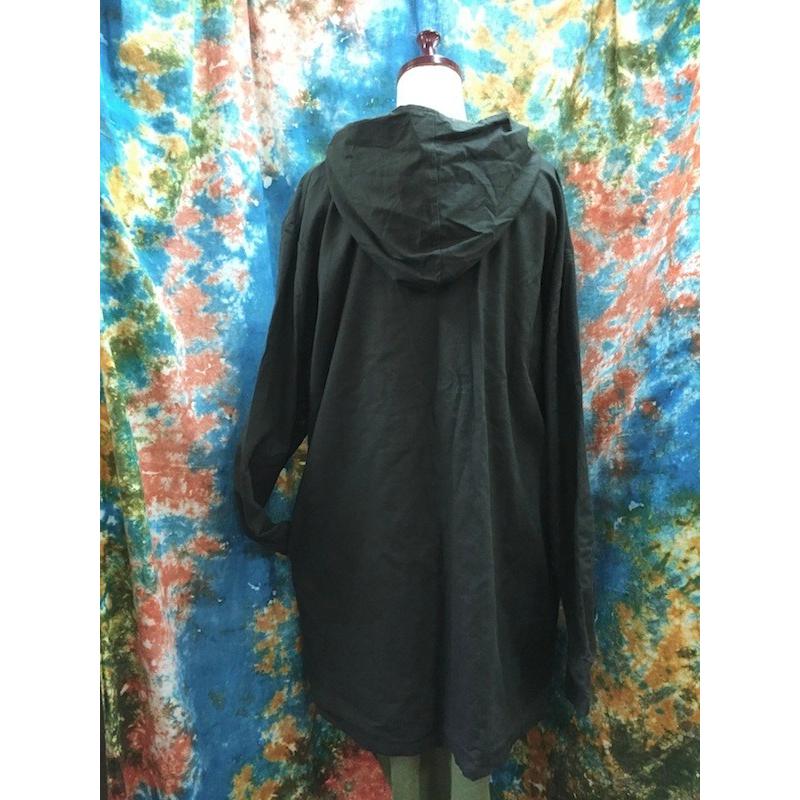 エスニックコート 渦巻きa ダークグリーン 深緑 男女兼用 アジアンファッション メンズ レディース 秋春アウター フード付 フリーサイズ 袖長 T19 4 166a エスニックzakkaya孵ヤフー店 通販 Yahoo ショッピング