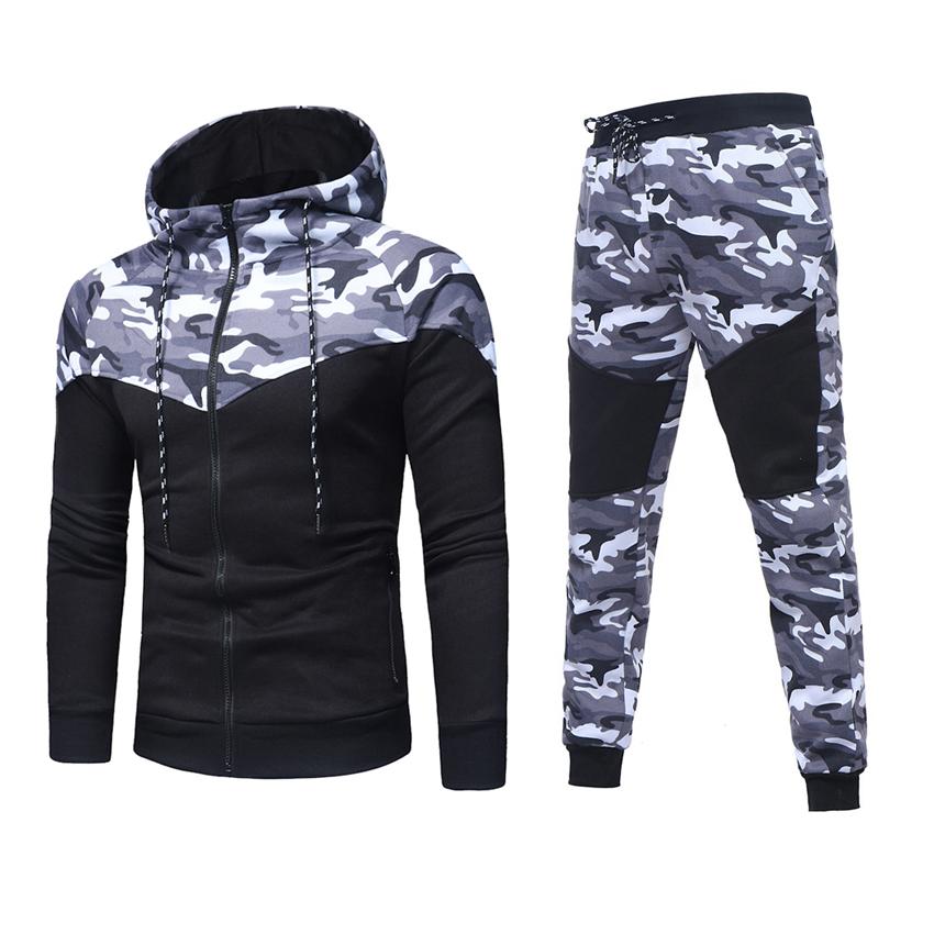 上下セットアップスウェットセットジャージ パーカー上下 切替カモフラ