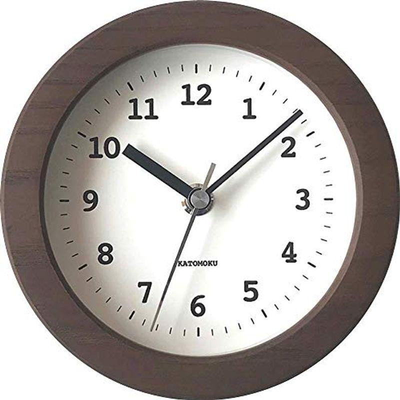 買取 販売 KATOMOKU Dual use clock 5 km-112BRC ブラウン 電波時計 