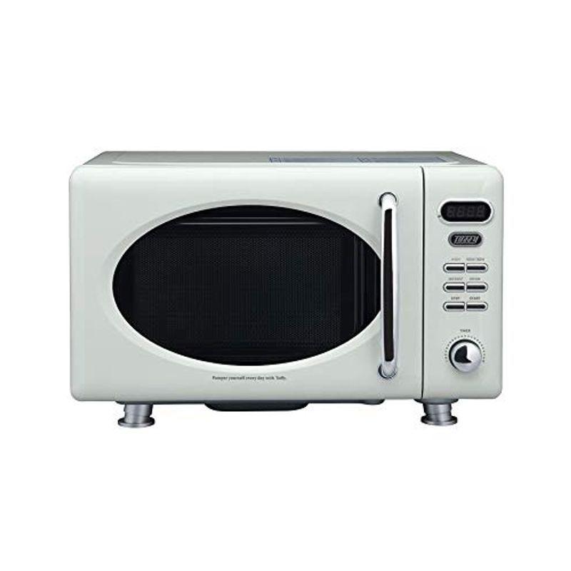 Toffy トフィー かわいい 電子レンジ K Dr1 アッシュホワイト アッシュホワイト コンパクト 17l フラットテーブル コンパクト