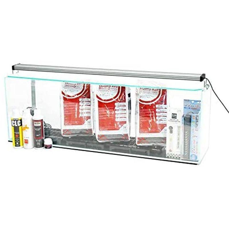 水槽セット 熱帯魚 アクアリウム用品 アクアシステム Aspセット シュリンプ用 Aspセット クリスティスリム900led 水槽用品 50hz 雑貨屋ちっち オンラインストア販促