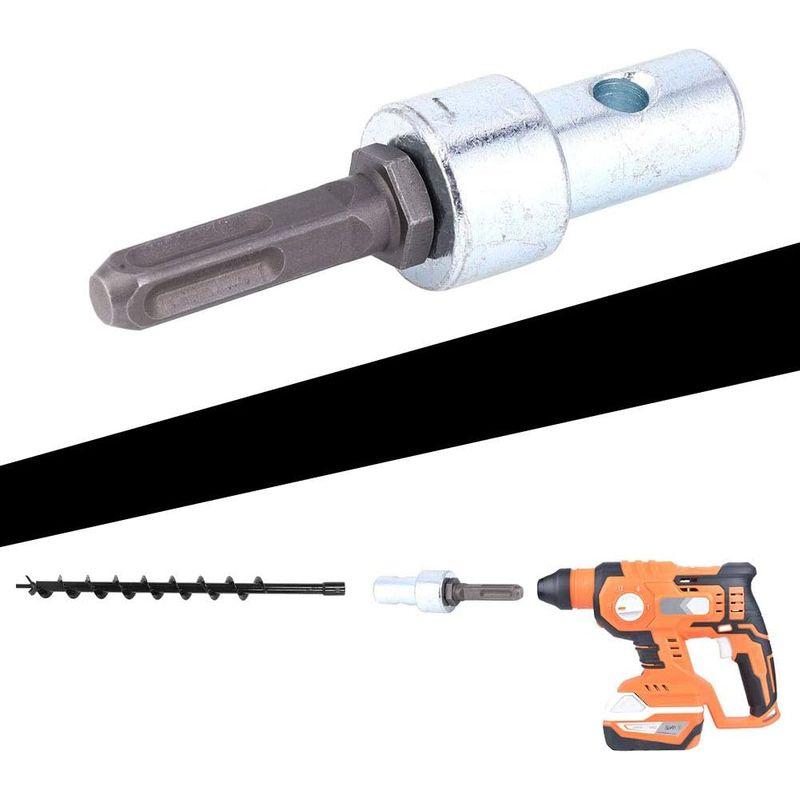 ハンマードリルアダプター 105×19.6mm 4ピット アースオーガー ドリルビットアダプター ハンマードリル用 電動ハンマーアダプター