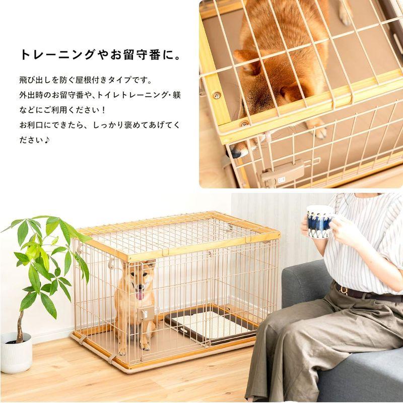 コーナン オリジナル インテリアサークル WOODY M ナチュラル 犬