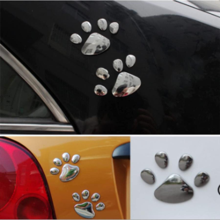 Juvendy ステッカー 2枚 車 プラスチック バイク キズ隠し 猫 犬 足跡 肉球 ステッカー 飾り シール 愛車のキズやヘコミ対策 立体 デコレーション ブラック Yahoo 7h2h3 Joy Harmonikku 通販 Yahoo ショッピング