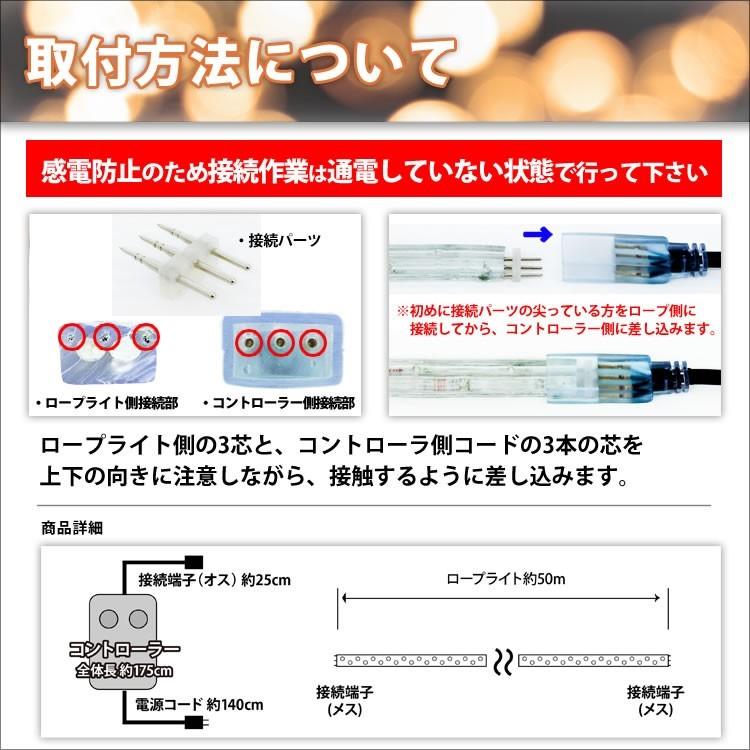 クリスマス 防滴 LED イルミネーション 3芯 角型 ロープライト クリスマス 防滴 LED イルミネーション 3芯 角型 ロープライト