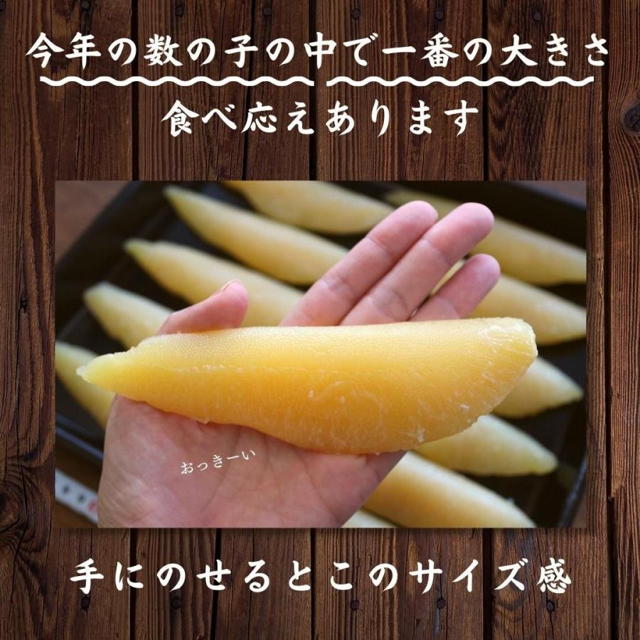 天然 塩数の子 アラスカ産 特大サイズ 500g 1本物 本ちゃん かずのこ カズノコ　大きい　最大級｜zakobashop｜05