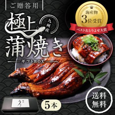 特大うなぎ蒲焼 185g 215g ｘ5本 送料無料 国産 高級 冷凍便 九州産 ベストお取り寄せ大賞 銅賞受賞 贅沢 ギフト Ug6 ざこばの朝市オンラインショップ 通販 Yahoo ショッピング