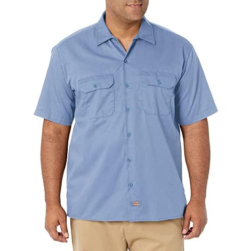 Dickies　ディッキーズ　メンズ　3X　半袖　ブルー　US　カラー:　ワークシャツ　サイズ: