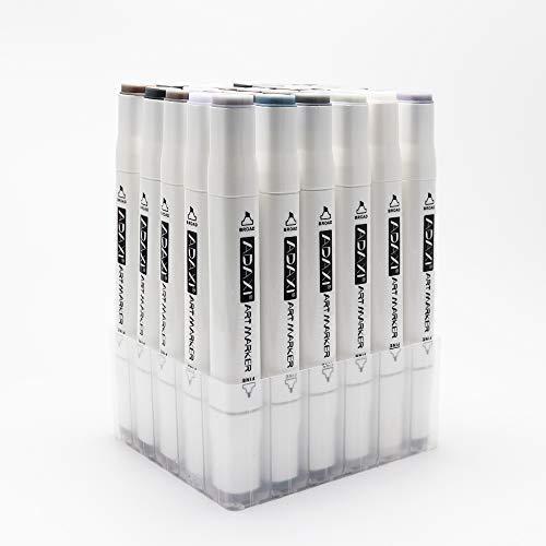 Adaxi マーカーペン イラストマーカー 30色グレートーンマーカー ペンスタンド ホワイトペン 付き 太字 細字 2種ペン先 プロ 初心者 A B0867rfx29 22 Zaku Zakuらんど 通販 Yahoo ショッピング