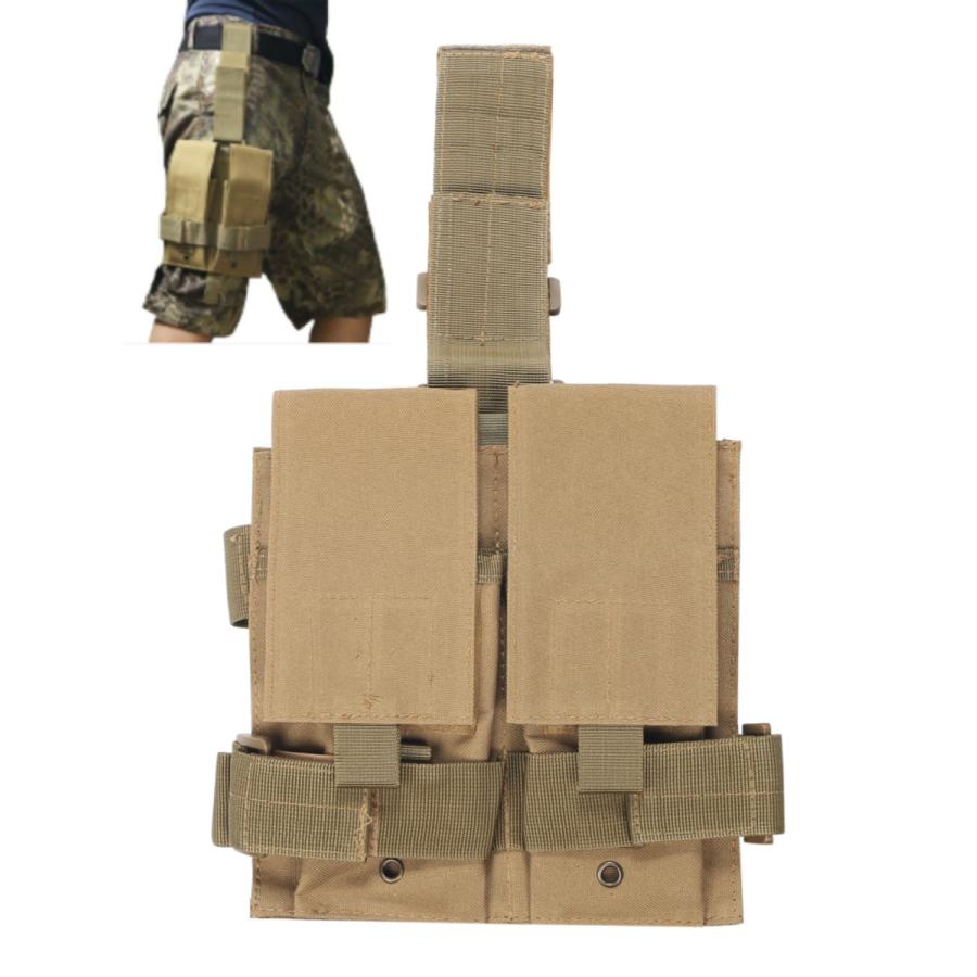 レッグホルスター レッグポーチ ミリタリー 両足対応 molle モール対応