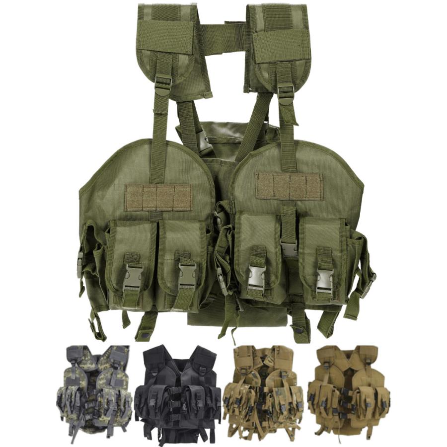 チェストリグ サバゲー ベスト タクティカルベスト リグ プレート