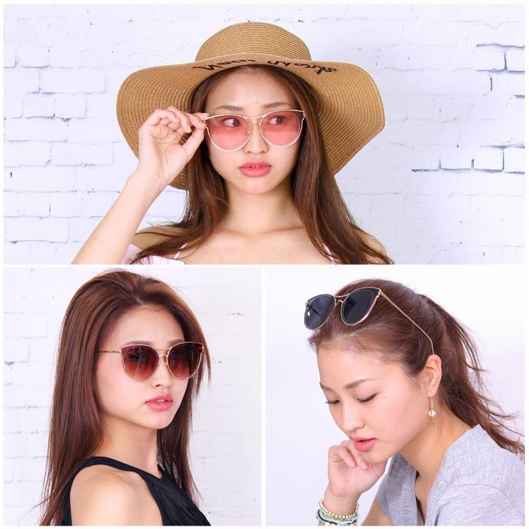 サングラス カラーレンズ ピンク ブラウン ブルー サングラス メガネ ミラー レディース 紫外線カット 流行 Uvケア フェス 8i85 Zakzak雑貨 通販 Yahoo ショッピング