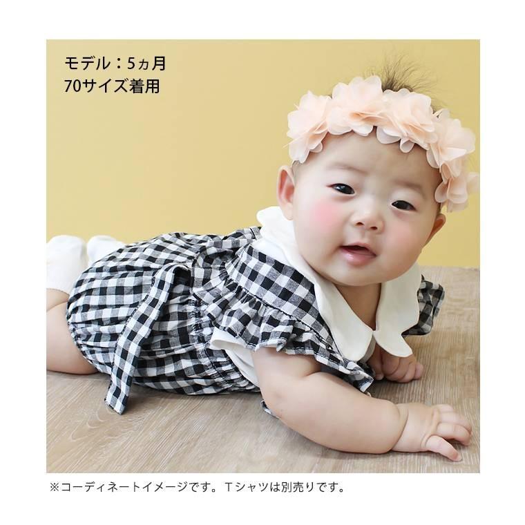 ロンパース 女の子 可愛い 夏 おしゃれ ベビー服 ギンガムチェック リボン フリル 袖なし ノースリーブ レッド ブラック カバーオール コットン 綿 肩フリル 8t32 Zakzak雑貨 通販 Yahoo ショッピング