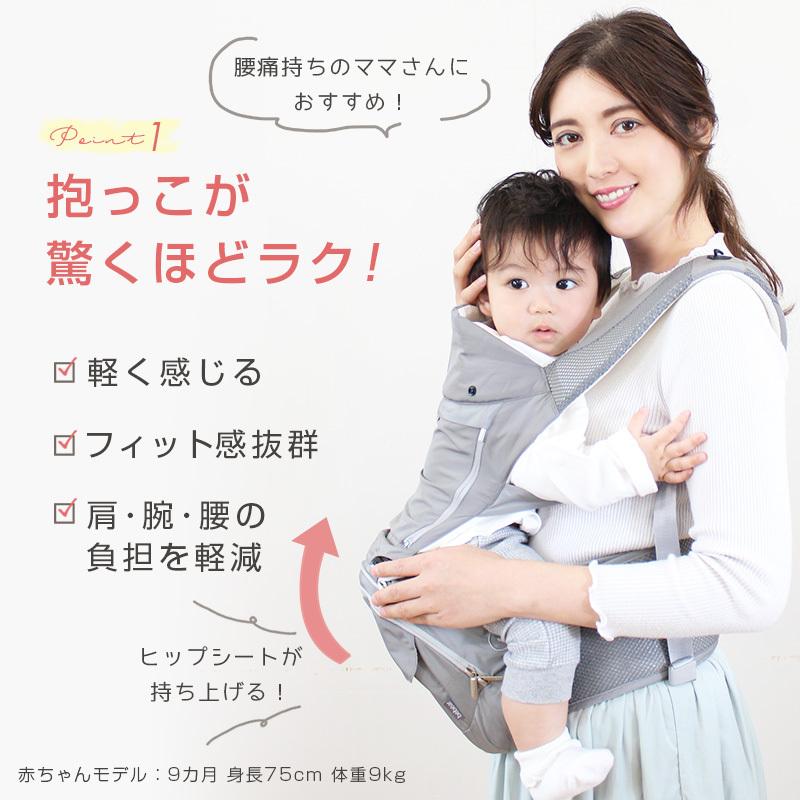 ヒップシートが折り畳める 抱っこ紐 ヒップシート 対面抱き 前向き抱き ヒップシート付 分離可 ベビーキャリー 4way ベビー 便利 3色 8v53 8v53 Zakzak雑貨 通販 Yahoo ショッピング