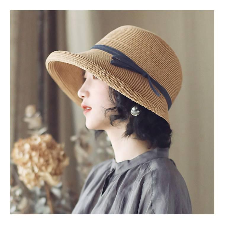 麦わら帽子帽子レディース日よけ日よけ帽子ハットつば広uvカットハットつば広紫外線対策小顔uvケアおしゃれ可愛いエレガントハット春夏秋 絶妙なデザイン