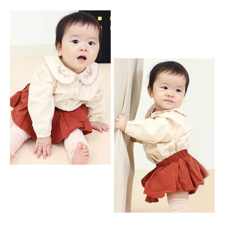 ベビー服 ブラウス シャツ ベビーブラウス ベビーシャツ レトロ ガールズブラウス 女の子 可愛い 刺繍 花柄 丸襟 8z06 8z06 Zakzak雑貨 通販 Yahoo ショッピング