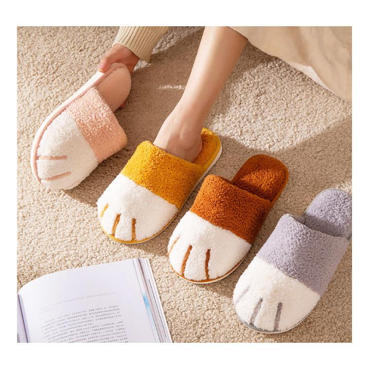 スリッパ 猫スリッパ 猫 猫足 可愛い もこもこ ファースリッパ 可愛い ホームシューズ 歩きやすい 室内履き 秋冬用 おしゃれ ふわふわ 保温 防寒 新作 8z90 8z90 Zakzak雑貨 通販 Yahoo ショッピング