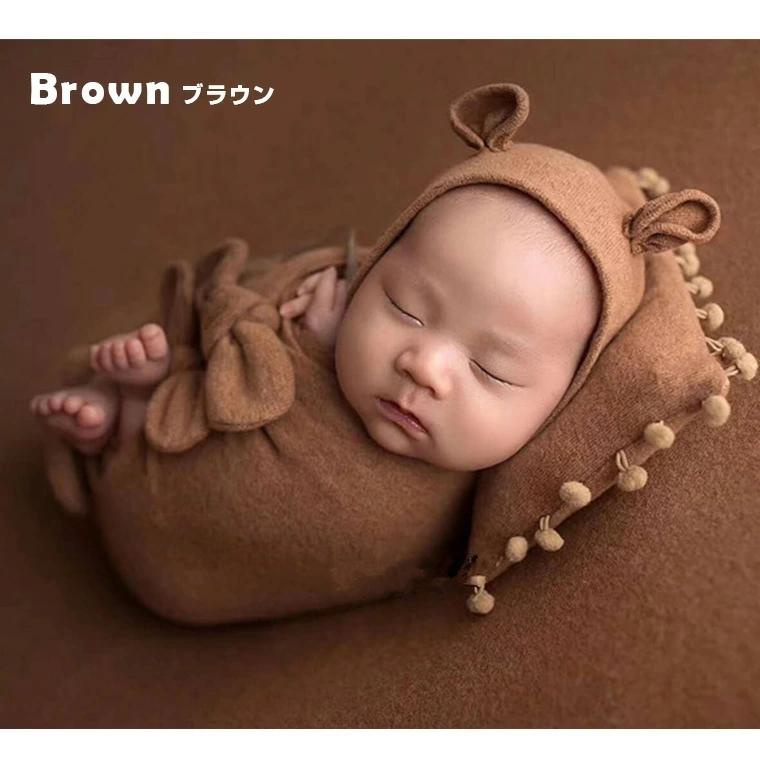 寝相アート ニューボーンフォト 新生児フォト おくるみ ベビー枕 ヘアキャップ くま 出産祝い 記念日 新生児 フォトスーツ 9b12 9b12 Zakzak雑貨 通販 Yahoo ショッピング