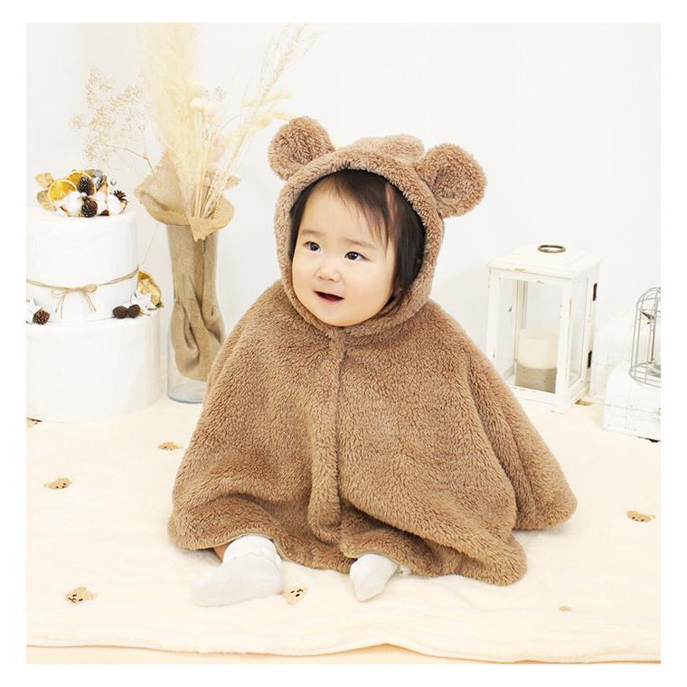 ポンチョ ベビーポンチョ ポンチョコート コート ふわふわ 冬 防寒 アウター オリジナル 9f31 9f31 Zakzak雑貨 通販 Yahoo ショッピング