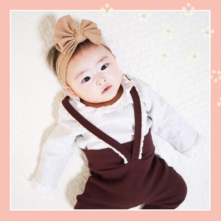 ロンパース ベビー服 赤ちゃん 可愛い 女の子 フリル 70 80 秋 冬 春 重ね着 シンプル レース スナップボタン 9f45 9f45 Zakzak雑貨 通販 Yahoo ショッピング