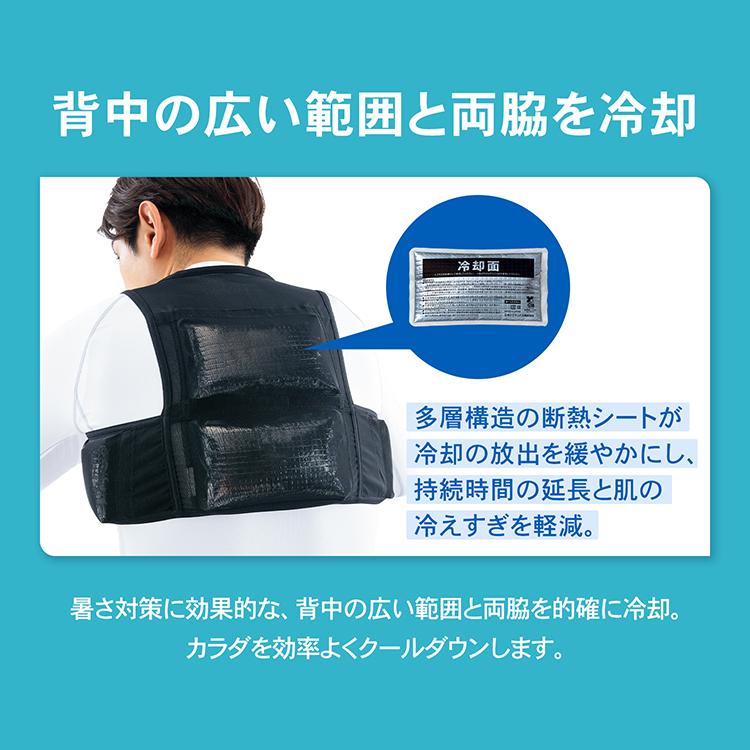 ザムスト ICE VEST アイスベスト 保冷剤 4個つき セット 暑さ対策 冷感