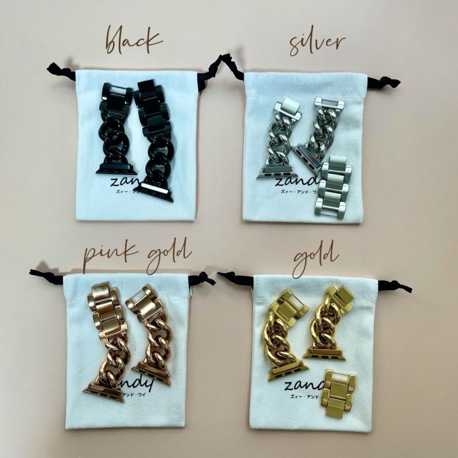 アップルウォッチ バンド ステンレス製 チャンキー チェーン ベルト Apple Watch series8 7 SE 6 5 4 3 2 1 おしゃれ レディース 38mm 40mm 41mm 42mm 44mm 45mm |  | 05