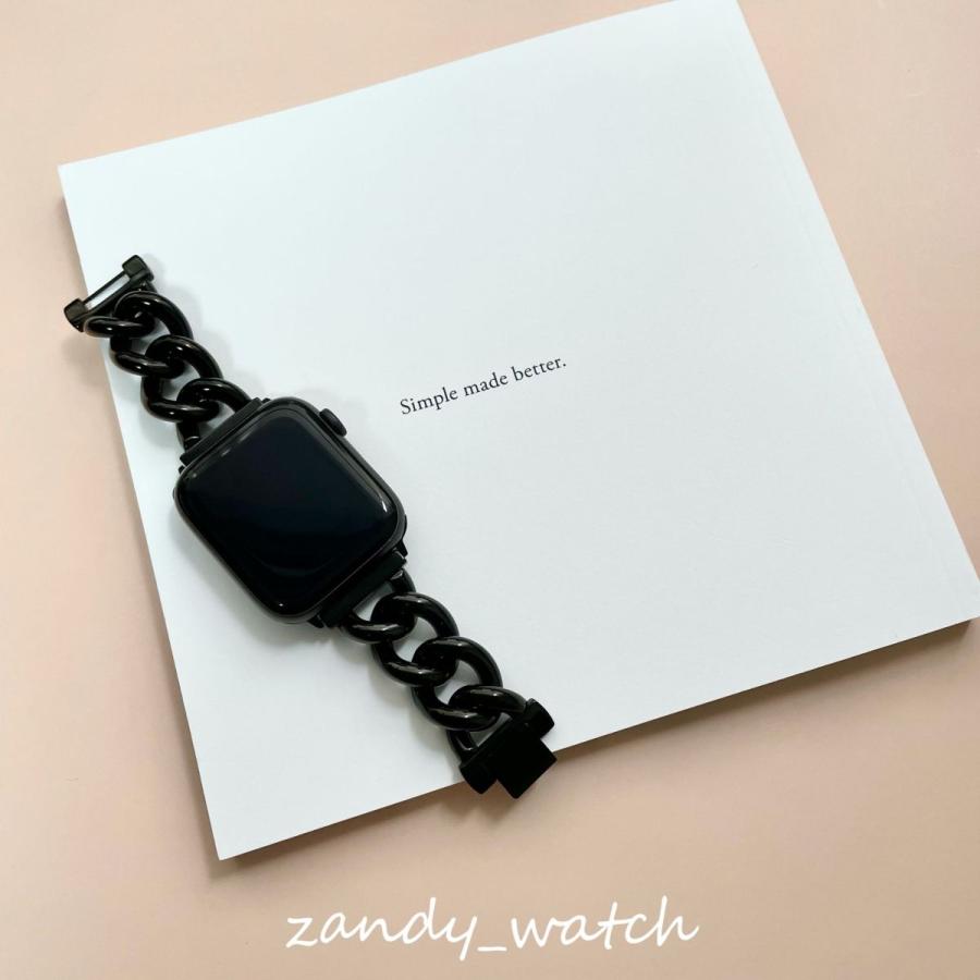 アップルウォッチ バンド ステンレス製 チャンキー チェーン ベルト Apple Watch series8 7 SE 6 5 4 3 2 1 おしゃれ レディース 38mm 40mm 41mm 42mm 44mm 45mm |  | 07