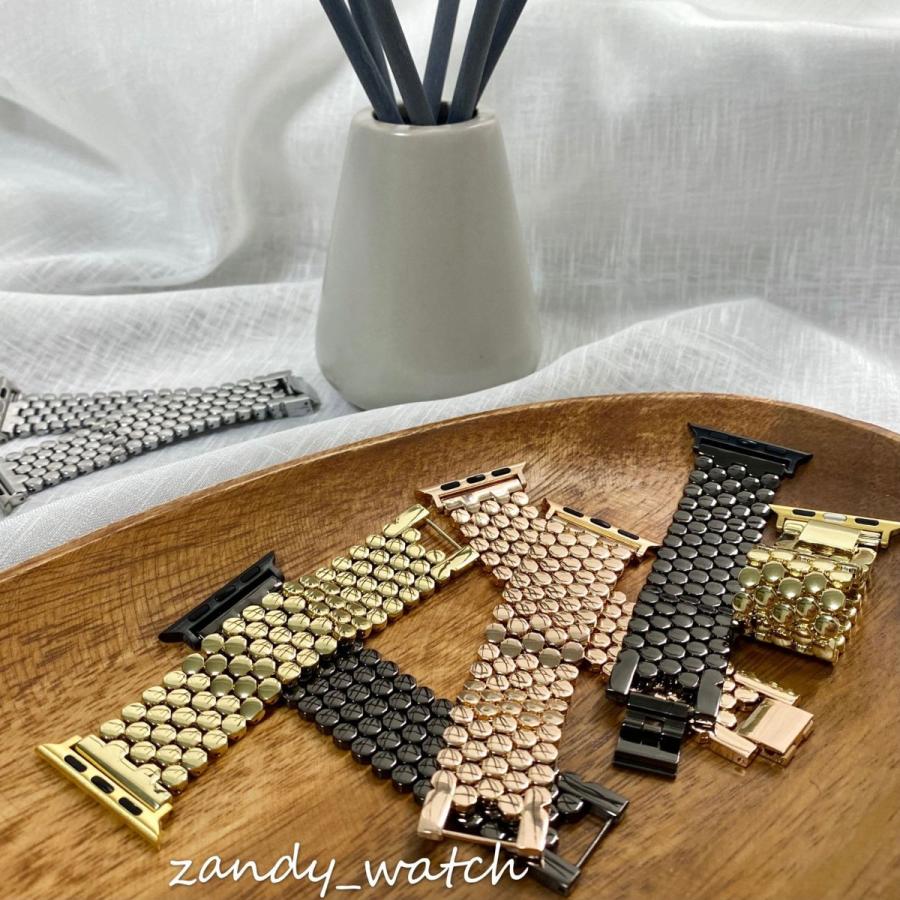 アップルウォッチ バンド 蜂の巣チェーン ベルト メタル Apple Watch series 8 7 SE 6 5 4 3 2 1 可愛い レディース 38mm 40mm 41mm 42mm 44mm 45mm おしゃれ | 