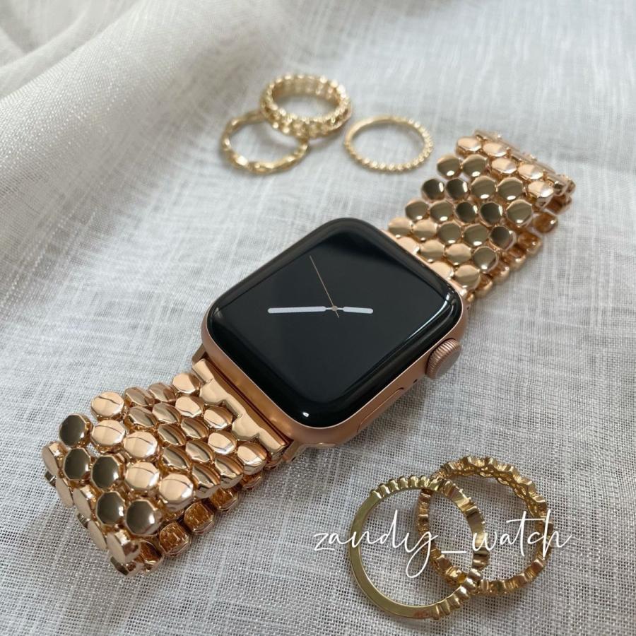 アップルウォッチ バンド 蜂の巣チェーン ベルト メタル Apple Watch series 8 7 SE 6 5 4 3 2 1 可愛い レディース 38mm 40mm 41mm 42mm 44mm 45mm おしゃれ |  | 02