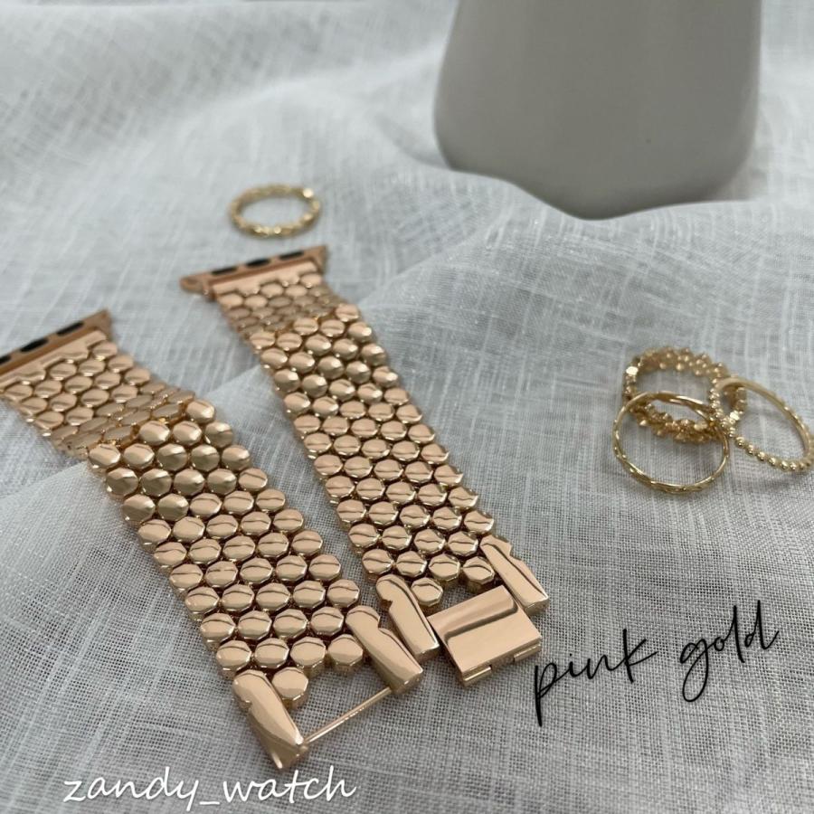 アップルウォッチ バンド 蜂の巣チェーン ベルト メタル Apple Watch series 8 7 SE 6 5 4 3 2 1 可愛い レディース 38mm 40mm 41mm 42mm 44mm 45mm おしゃれ |  | 06