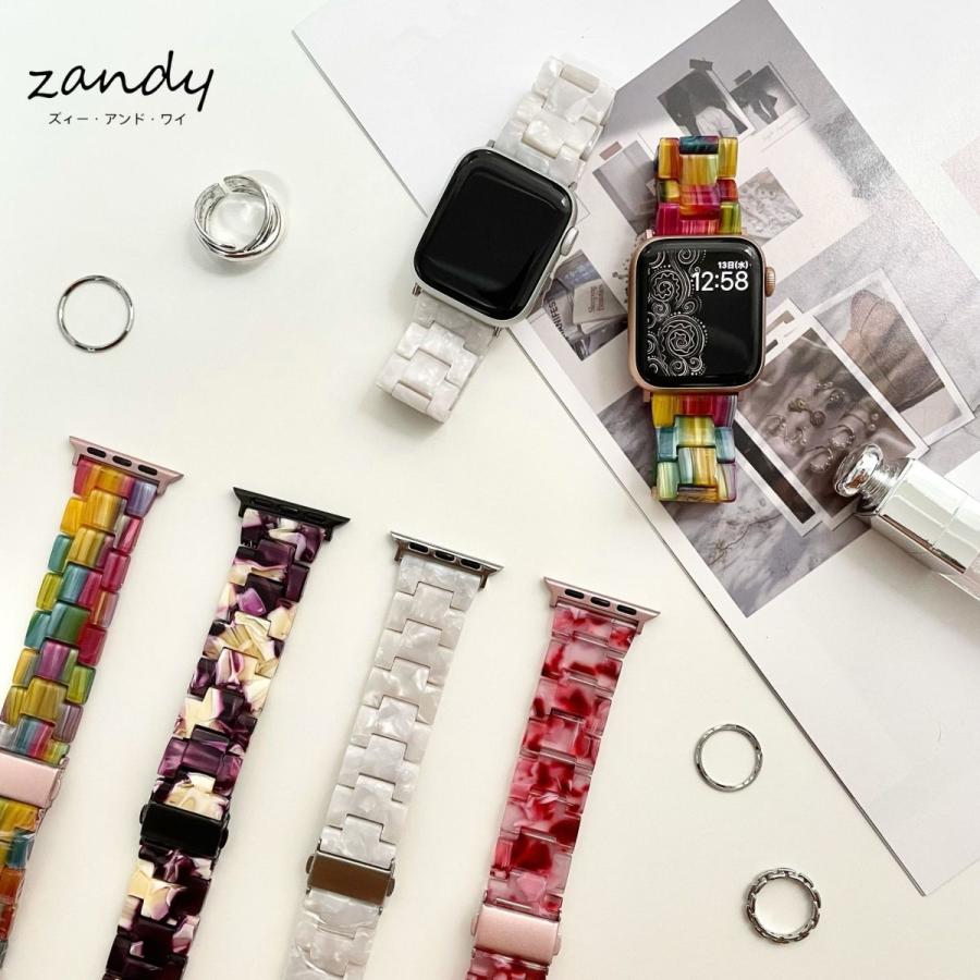 アップルウォッチ バンド 柄 ベルト 樹脂バンド Apple Watch series7 SE 6 5 4 3 2 1対応 可愛い 38mm 40mm 41mm 42mm 44mm 45mm シンプル おしゃれ 軽い | 