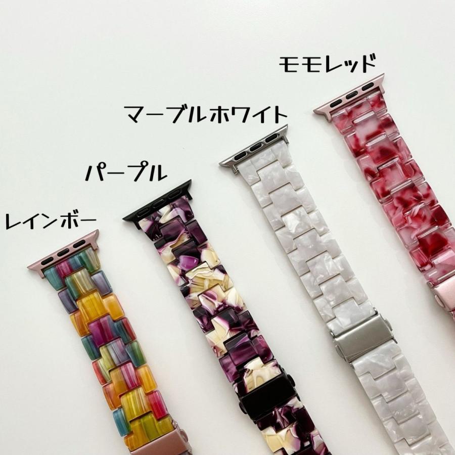 アップルウォッチ バンド 柄 ベルト 樹脂バンド Apple Watch series7 SE 6 5 4 3 2 1対応 可愛い 38mm 40mm 41mm 42mm 44mm 45mm シンプル おしゃれ 軽い |  | 01