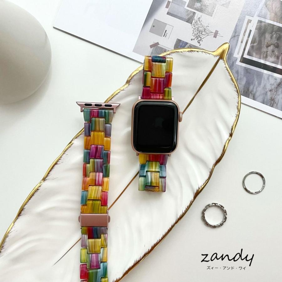 アップルウォッチ バンド 柄 ベルト 樹脂バンド Apple Watch series7 SE 6 5 4 3 2 1対応 可愛い 38mm 40mm 41mm 42mm 44mm 45mm シンプル おしゃれ 軽い |  | 02